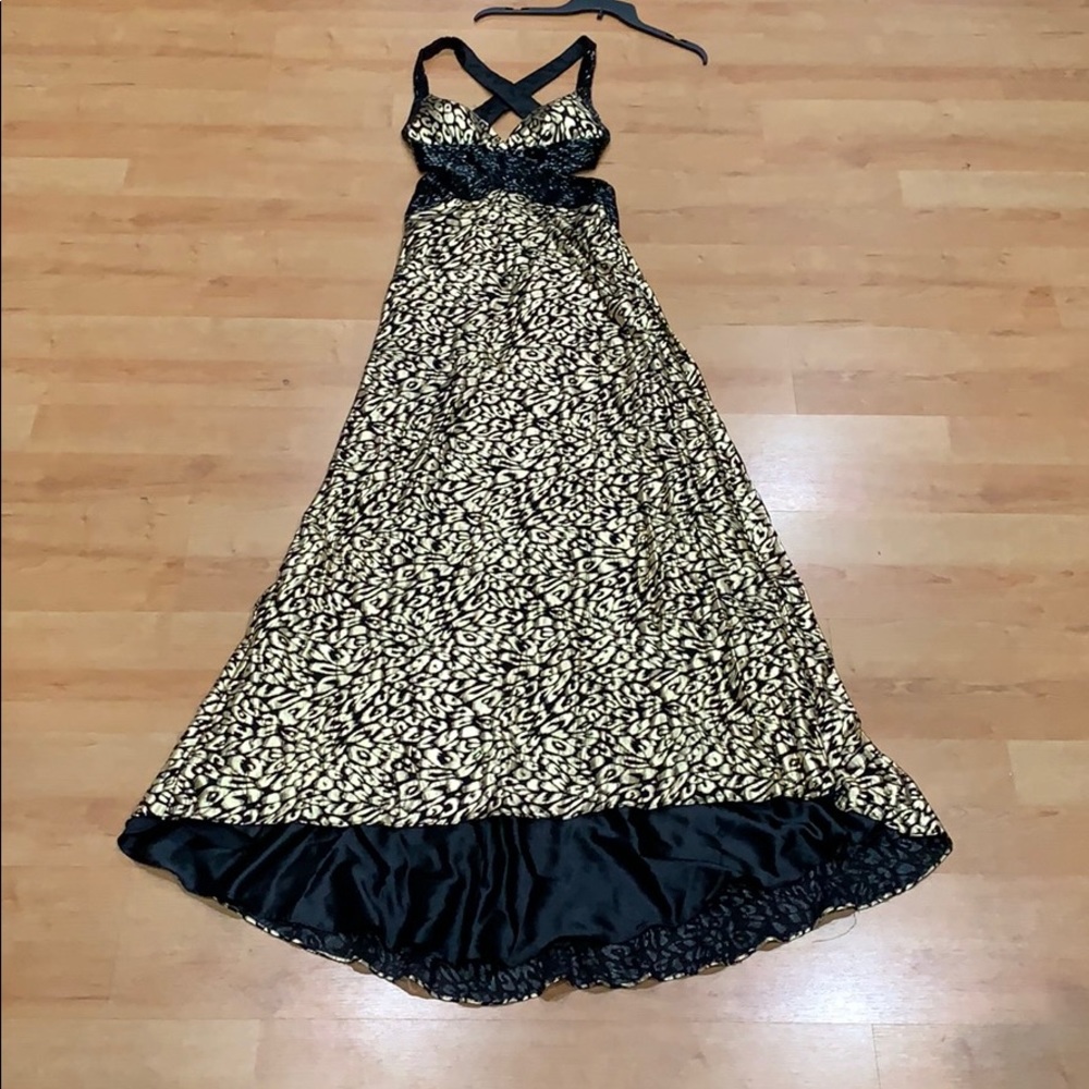 Bicici gold sequin gown
